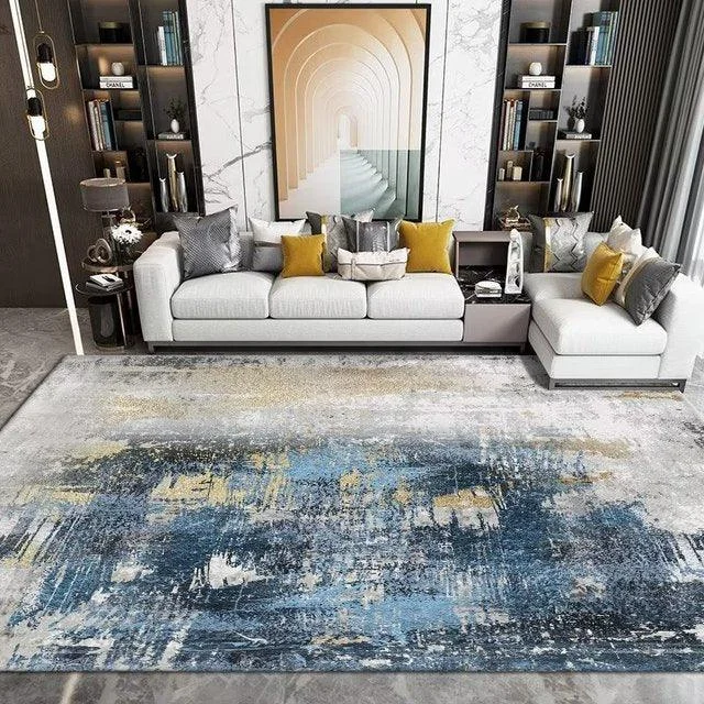 Luxury Nordic Art Paint Carpets For Living Room Rugs Decoration Washable -