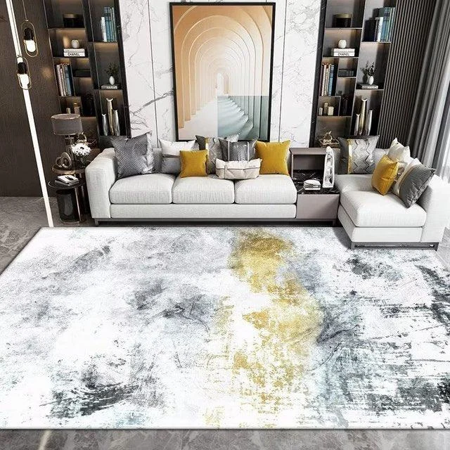 Luxury Nordic Art Paint Carpets For Living Room Rugs Decoration Washable -