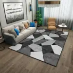 Luxury Nordic Art Paint Carpets For Living Room Rugs Decoration Washable