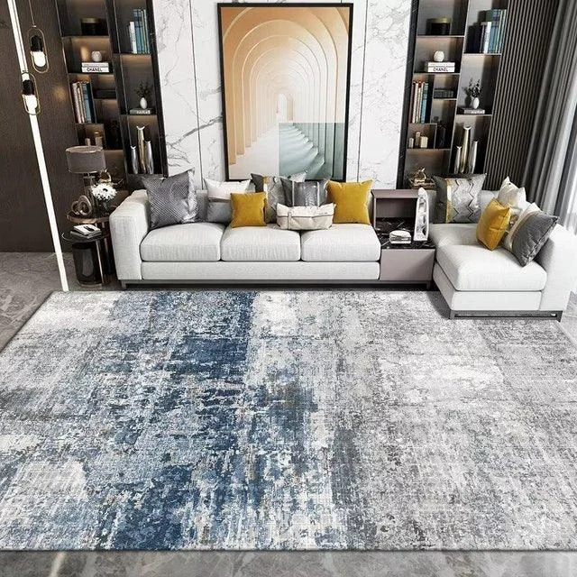 Luxury Nordic Art Paint Carpets For Living Room Rugs Decoration Washable -