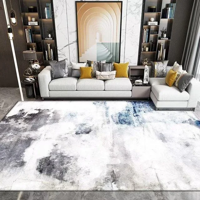 Luxury Nordic Art Paint Carpets For Living Room Rugs Decoration Washable -