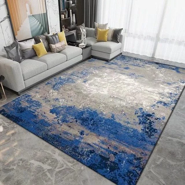 Luxury Nordic Art Paint Carpets For Living Room Rugs Decoration Washable -