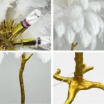 Luxury Nordic Ostrich Feather LED Floor Lamp tag1