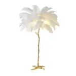 Luxury Nordic Ostrich Feather LED Floor Lamp tag1