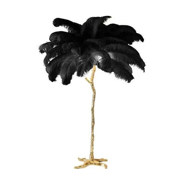 Luxury Nordic Ostrich Feather LED Floor Lamp -  - #tag1#