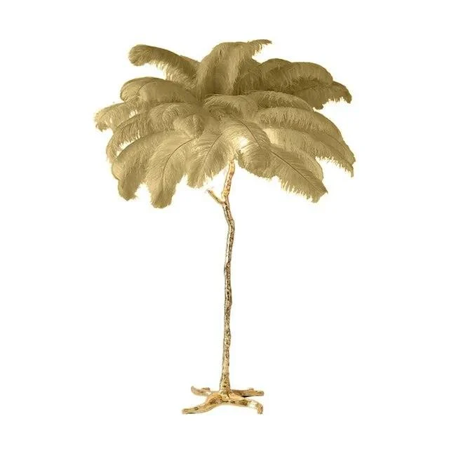 Luxury Nordic Ostrich Feather LED Floor Lamp -  - #tag1#