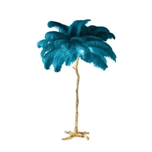 Luxury Nordic Ostrich Feather LED Floor Lamp -  - #tag1#