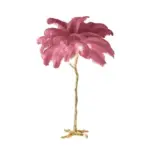Luxury Nordic Ostrich Feather LED Floor Lamp tag1
