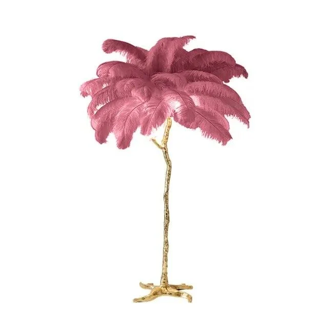 Luxury Nordic Ostrich Feather LED Floor Lamp -  - #tag1#