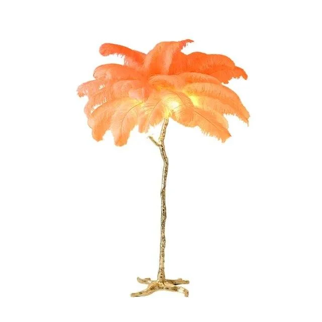 Luxury Nordic Ostrich Feather LED Floor Lamp -  - #tag1#