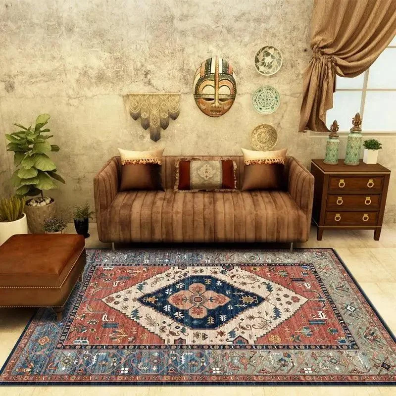 Luxury Persian Flower Rug Carpet Cozy Soft Home Decoration -