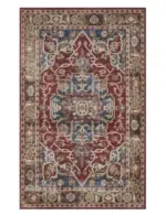 Luxury Persian Flower Rug Carpet Cozy Soft Home Decoration