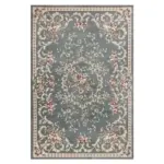 Luxury Persian Flower Rug Carpet Cozy Soft Home Decoration
