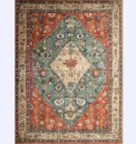Luxury Persian Flower Rug Carpet Cozy Soft Home Decoration