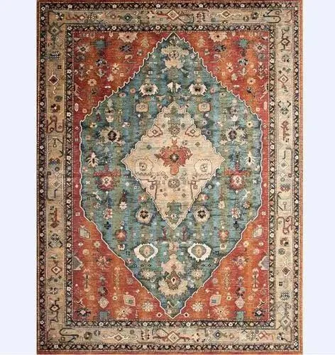 Luxury Persian Flower Rug Carpet Cozy Soft Home Decoration -