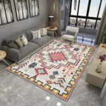 Luxury Persian Flower Rug Carpet Cozy Soft Home Decoration
