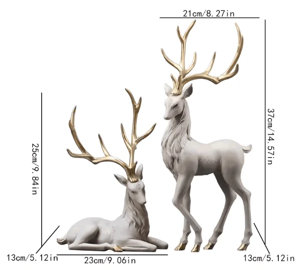 Luxury Reindeer Sculpture -  - #tag1#