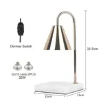 Luxury Romantic Gold Marble Candle Warmer Lighting Lamps for Bedroom