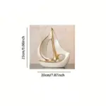 Luxury Sailboat Sculpture tag1