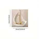 Luxury Sailboat Sculpture tag1