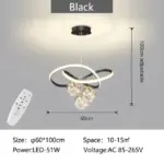 Luxury_White_Gold_Glass_Ball_LED_Lighting_Chandeliers_Bedroom_Kitchen_Pendant_-_-4326621 Luxury White Gold Glass Ball LED Lighting Chandeliers Bedroom Kitchen Pendant