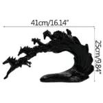 Luxury White Gold Horse Crafts Decor Ornament Gifts Sculptures and Statues