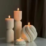 Luxury scented candle Beautiful geometric scented candles tag1