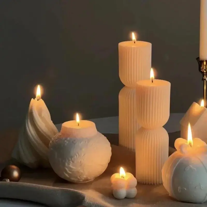 Luxury scented candle Beautiful geometric scented candles tag1