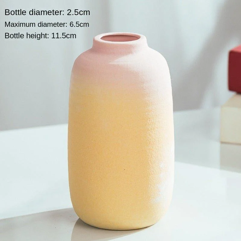 Macaron Coloured Ceramic Decorative Vase -  - #tag1#