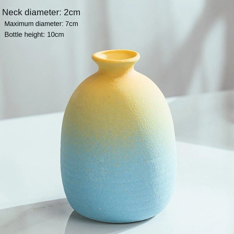 Macaron Coloured Ceramic Decorative Vase -  - #tag1#