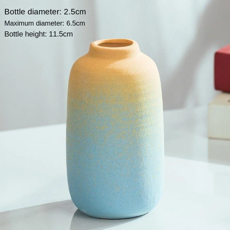 Macaron Coloured Ceramic Decorative Vase -  - #tag1#
