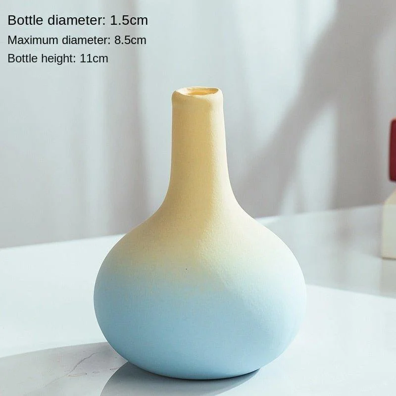 Macaron Coloured Ceramic Decorative Vase -  - #tag1#
