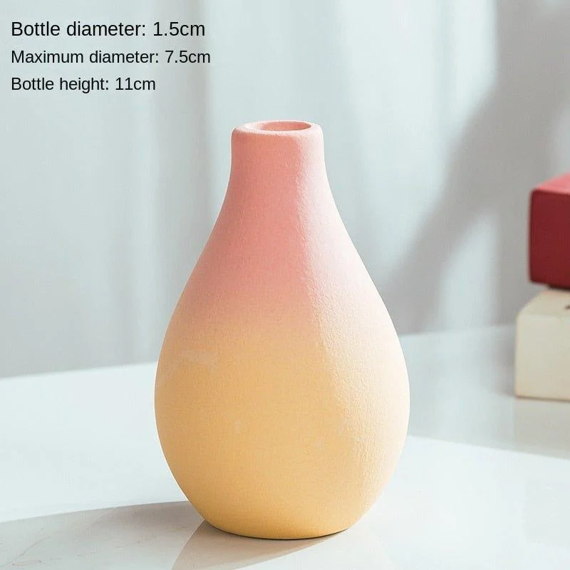 Macaron Coloured Ceramic Decorative Vase -  - #tag1#
