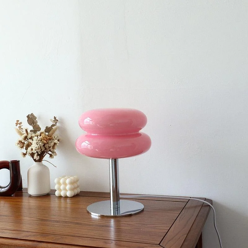 Macaron Design Glass Atmosphere Dimming Lamp -