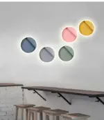 Macarone Modern Nordic Round LED Wall Lamp tag1