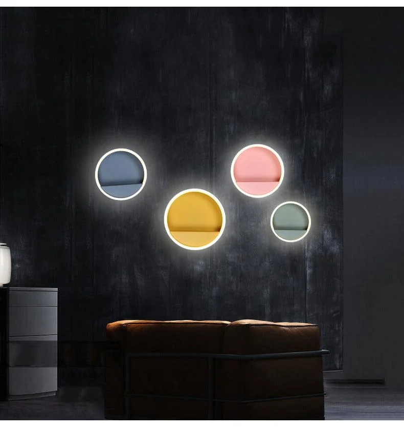 Macarone - Modern Nordic Round LED Wall Lamp -  - #tag1#