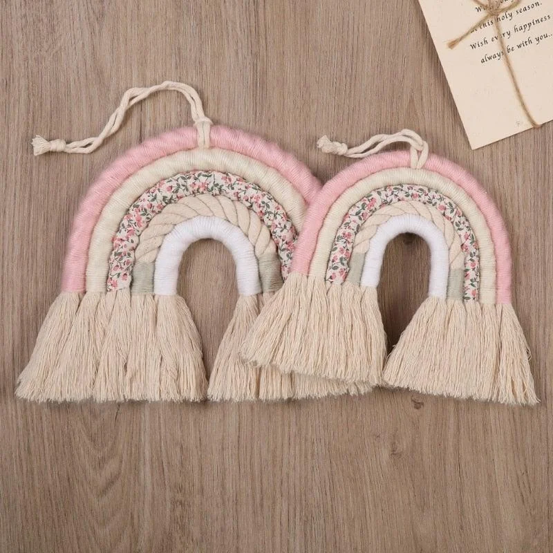 Macramé Rainbow Wall Hanging -