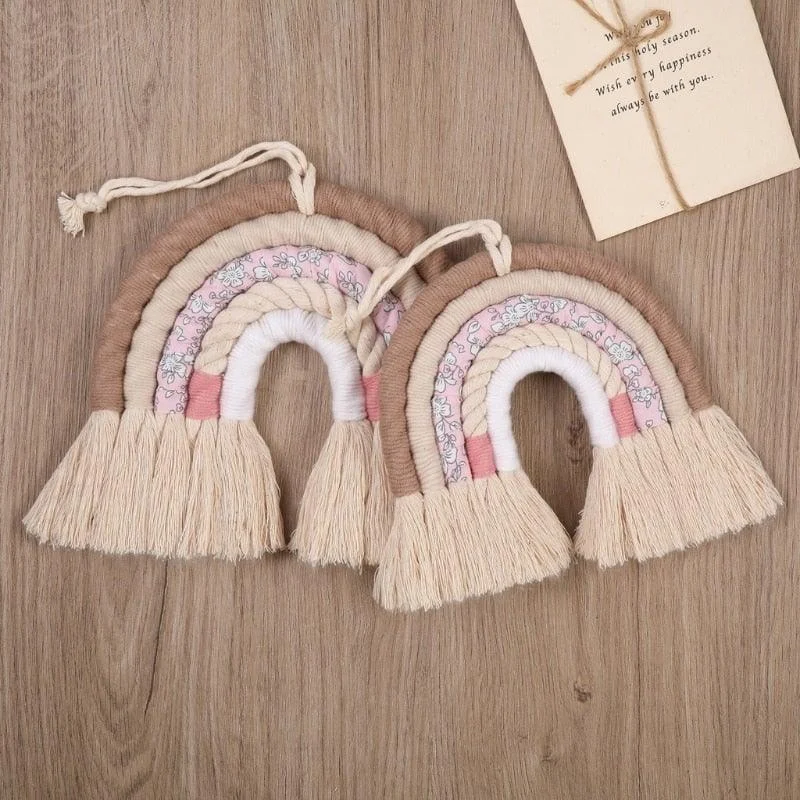 Macramé Rainbow Wall Hanging -