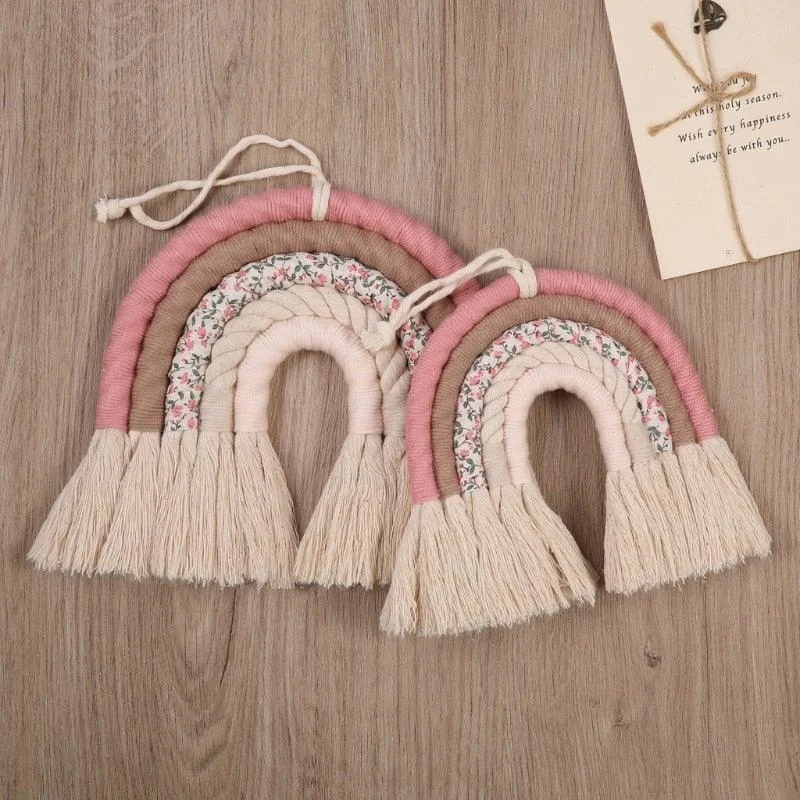 Macramé Rainbow Wall Hanging -