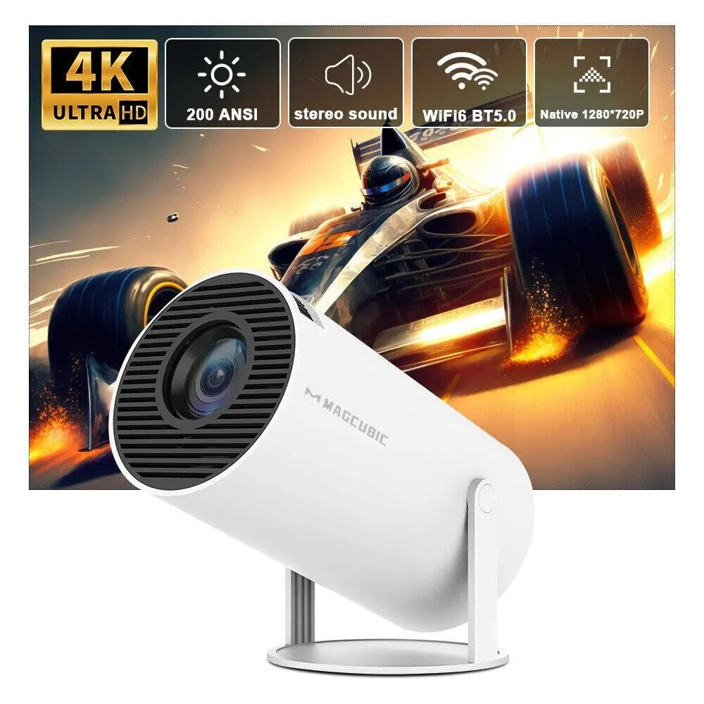 Magcubic - Ultimate Portable WiFi 6 Mini Projector - 200 ANSI Lumens - Stream Projector - BT 5.0 - Android - Home Theater -  - #tag1#