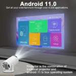 Magcubic Ultimate Portable WiFi 6 Mini Projector 200 ANSI Lumens Stream Projector BT 5.0 Android Home Theater tag1