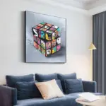 Magic Blocks Graffiti Art Canvas Painting on The Wall Posters and Prints Street Wall Art Picture b8567d4f b938 4fb4 a19d e32b8c8afd71