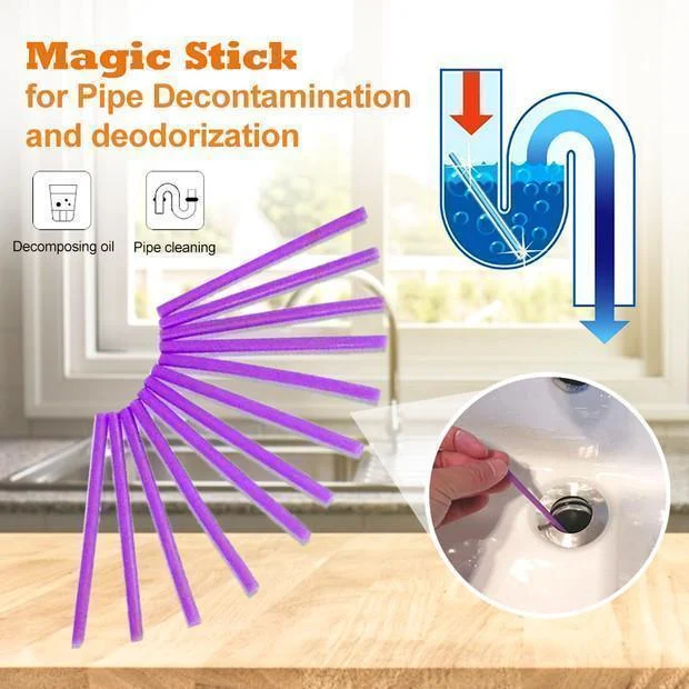 Magic Stick for Pipe Decontamination & Deodorization (12 PCS) -  - #tag1#