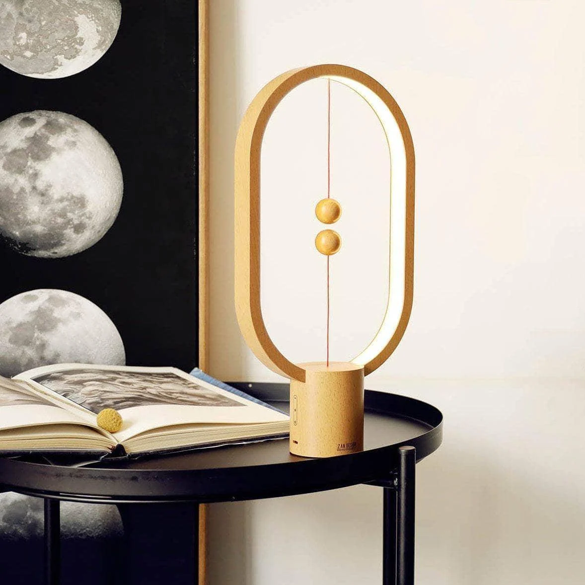 Magnetic Air Switch LED Side Table Lamp - Style and Functionality in One (L) -