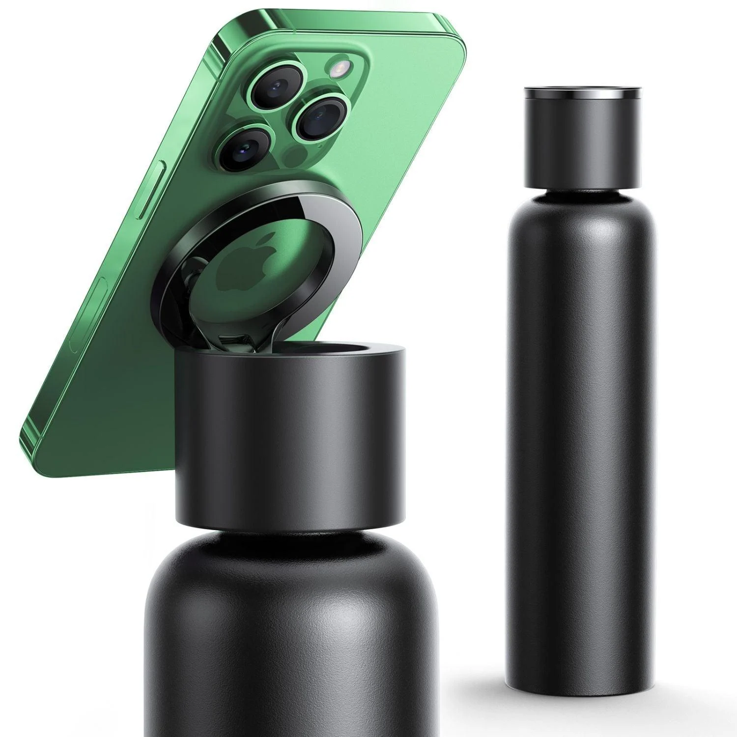 Magnetic Drinking Bottle with Phone Holder - Innovative and Convenient -  - #tag1#