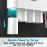 Magnetic Toothbrush Holder with Dispenser
