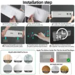 Magnetic Toothbrush Holder with Dispenser