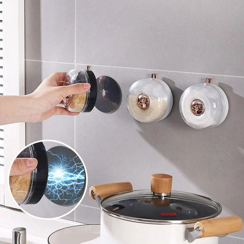 Magnetic Wall-mounted Seasoning Jar -  - #tag1#