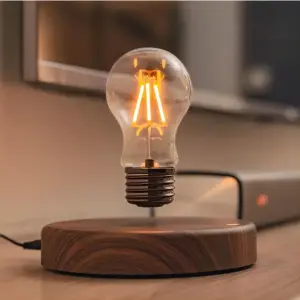 Magnetic levitation lamp - Woonsupply - floating glass LED lamp - Magic lamp -