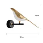 Magpie Bird Modern LED wall lamp tag1
